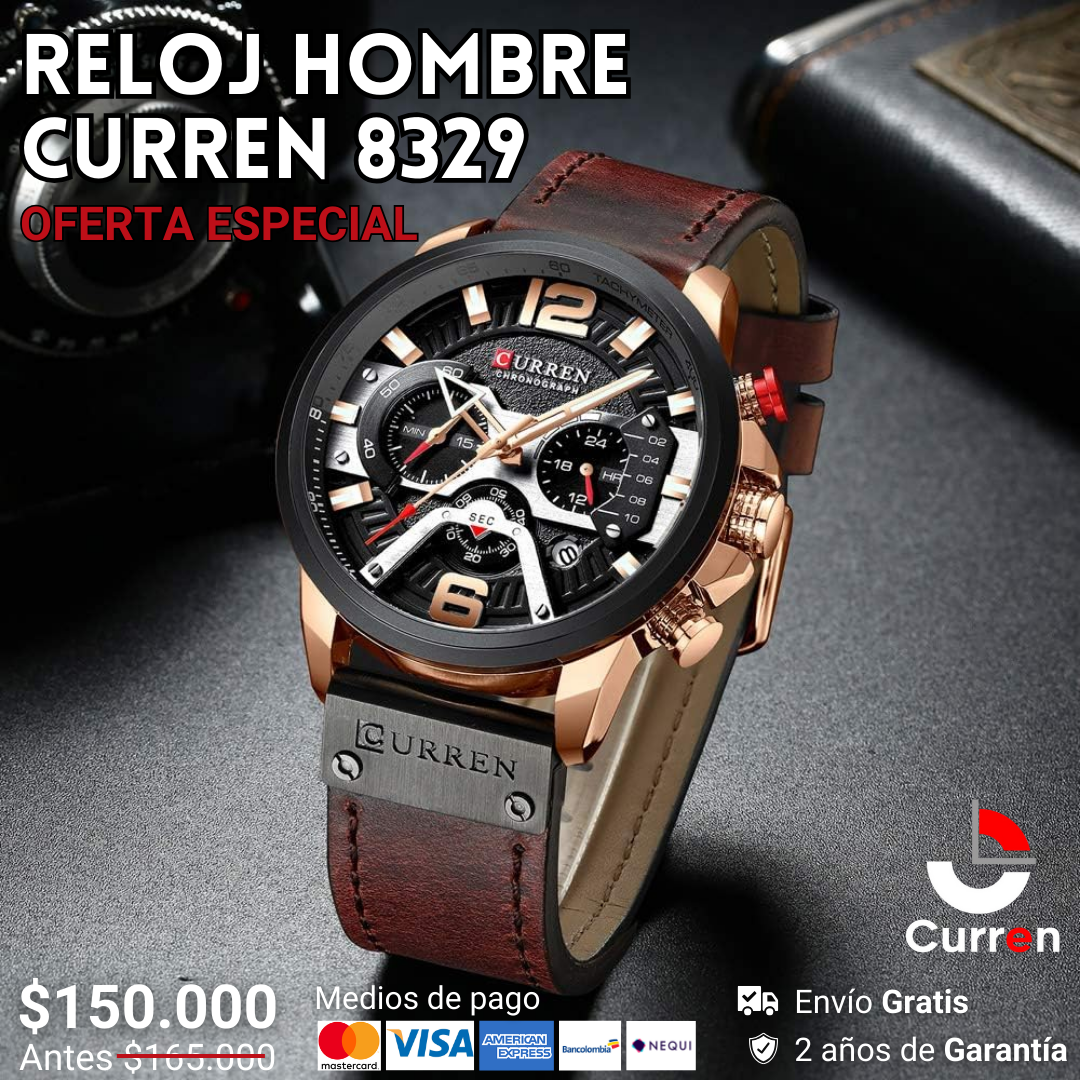 Reloj Curren 8329 ENVIO GRATIS 🎁