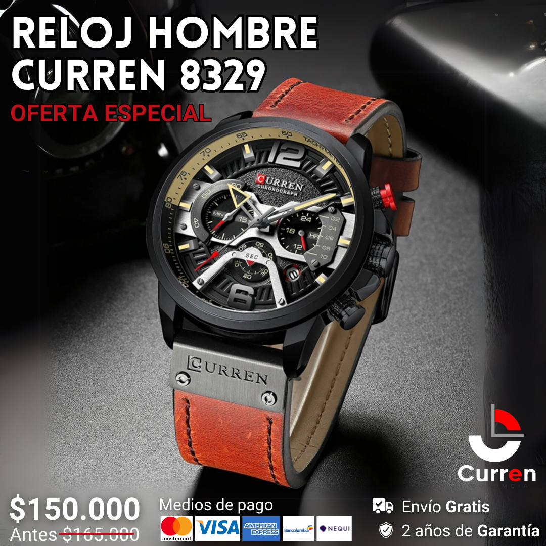 Reloj Curren 8329 ENVIO GRATIS 🎁